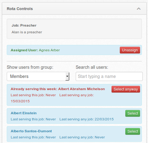 Church Rota System